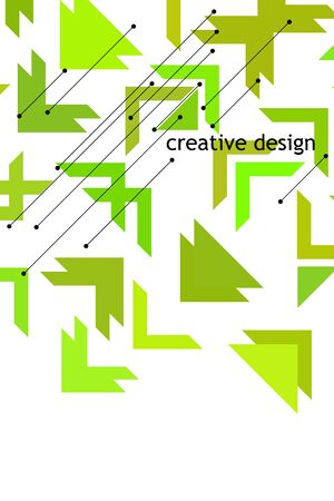 Abstract geometric element in futuristic style . Useful for prints and posters.のイラスト素材