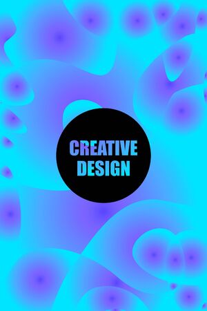 Abstract color modern geometric spots, vector background.のイラスト素材