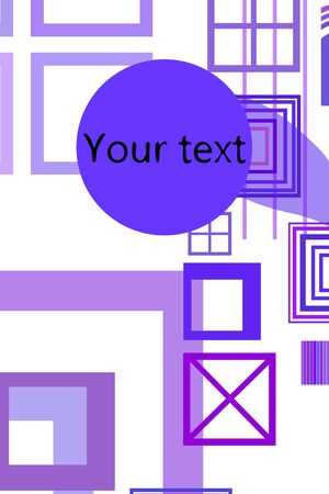 Abstract composition. Modern vector front page art. Round figure icon. Ad flyer.のイラスト素材