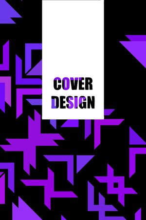 Trendy geometric elements. Retro style texture, pattern and geometric elements. Modern abstract design poster cover card designのイラスト素材