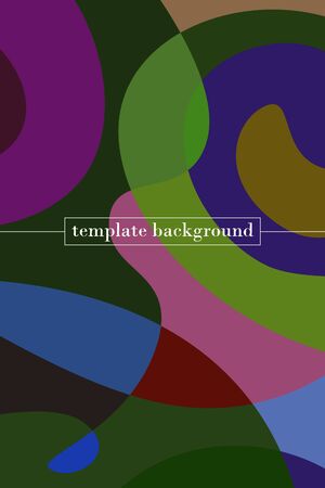 Abstract color modern geometric spots, vector background.のイラスト素材