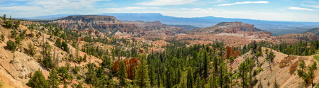 Panorama from Sunrise Point of Bryce Canyon National Park, Utahの写真素材