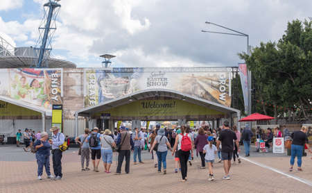 Sydney, Australia - April 17 2019: Crowds attend the Sydney Royal Easter Show, an annual event which...