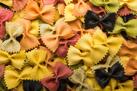 Farfalle pasta background