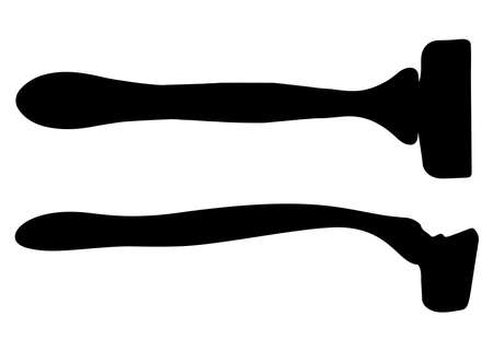 Women's razors. Vector image.のイラスト素材