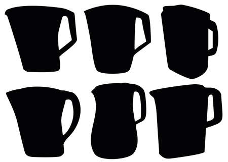 Water filter pitchers. Water jugs.のイラスト素材