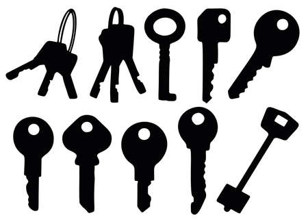 Keys in the set.のイラスト素材