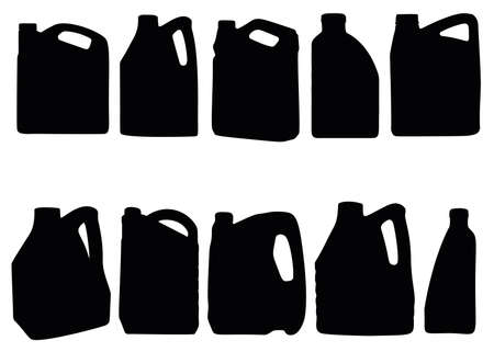 Canisters and bottles in the set.のイラスト素材