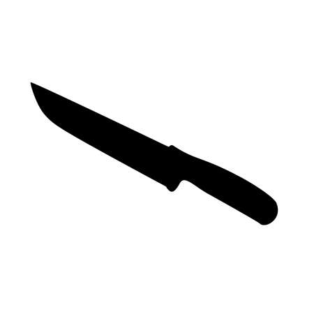 A sharp kitchen knife a large. Vector image.のイラスト素材