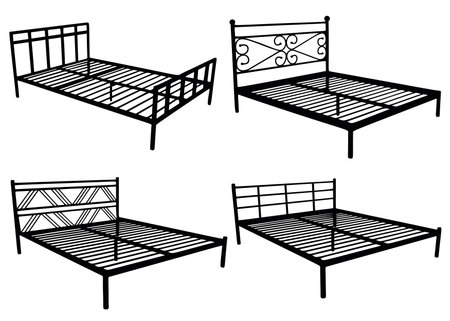 Frame beds in the set.のイラスト素材