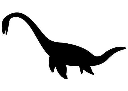 Dinosaur elasmosaurus. Vector image.のイラスト素材