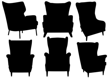 Large and small soft chairs included.のイラスト素材