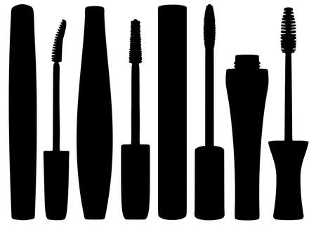 Mascara included. Cosmetics for the care of eyelashes.のイラスト素材