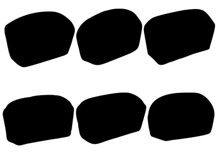 Bread in the set. Vector image.のイラスト素材