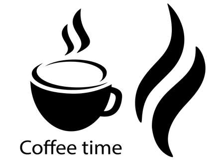 Coffee mug and smoke included. Vector image.のイラスト素材