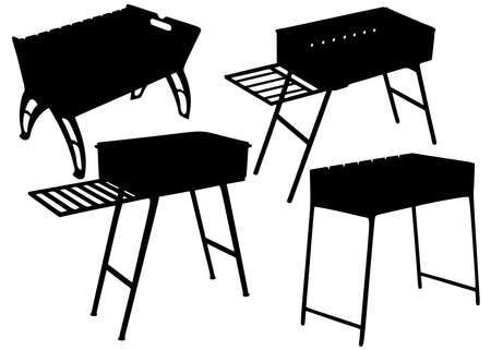 Braziers are great for relaxation. Vector image.のイラスト素材