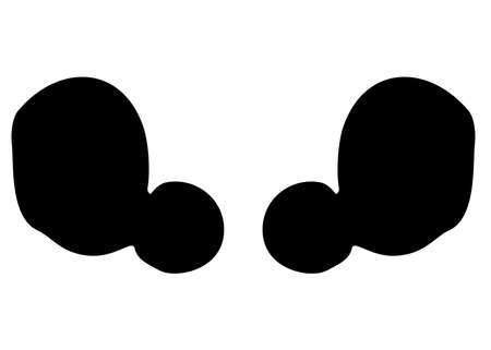 Headphones mobile music. Vector image.のイラスト素材