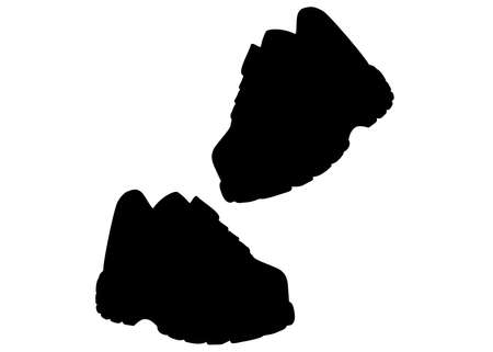 Womens sneakers on the platform.のイラスト素材