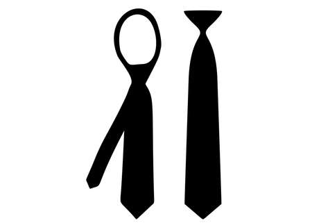 Mens ties in a set. Clothing for men.のイラスト素材