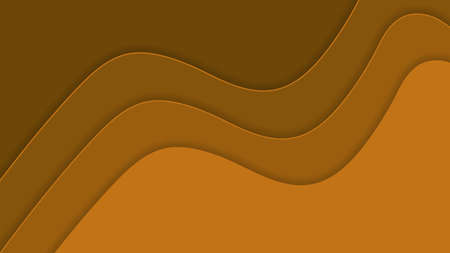 Beautiful mustard wavy background is made in layer style.のイラスト素材