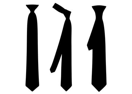 Mens ties in a set.のイラスト素材