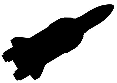 Large space rocket. Vector image.のイラスト素材