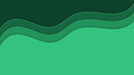 Beautiful green background in the form of smooth waves.