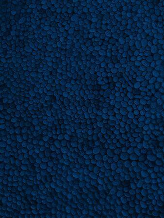 Blue coloured pebbles, stones, gravel texture background.の写真素材
