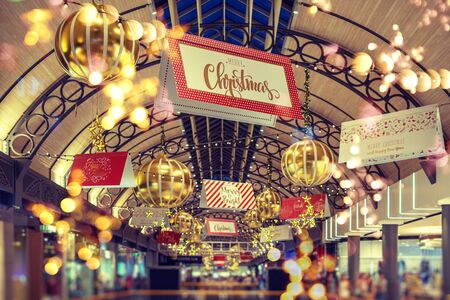 Scattered stars on a coral color background, Christmas, New year decorationsの写真素材