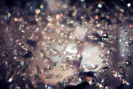 Crystal bokeh light close-up.