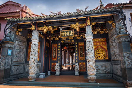 Traditional Chinese temple in Historical town of Melaka Malaysia