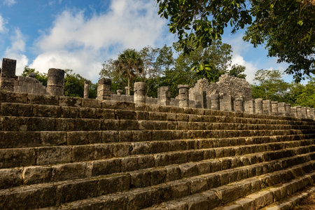 Chichenitza ruins ancient pre-colombian city in Yucatan, Mexico