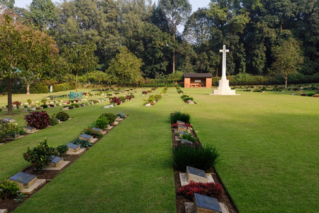 Chittagong War cemetery and park in Chittagong Bangladeshのeditorial素材