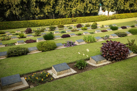 Chittagong War cemetery and park in Chittagong Bangladeshのeditorial素材