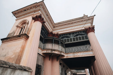 Details of Puthia Palace Complex in Bangladeshのeditorial素材