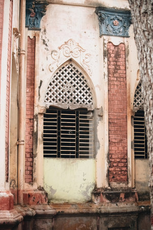 Details of Puthia Palace Complex in Bangladeshのeditorial素材