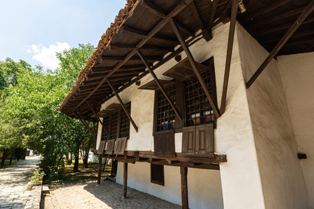 Outside view of Ethnographic Museum (Muzeu Etnologjik) in Pristina Kosovoのeditorial素材