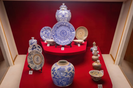 Chinese Pottery exhibition in Sabah State Museum in Kota Kinabalu Malaysiaのeditorial素材
