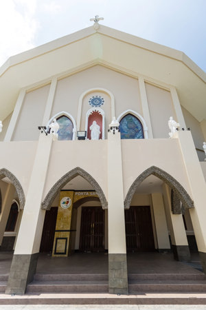 Dili Cathedral facade view in Dili Timor Leste