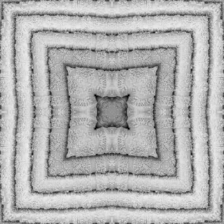 A square pattern from a photo - colorfully laid terry colored towels. Design. Bathroom and kitchen. Life style. Flying lady arranging space. Home, comfort, decorの写真素材