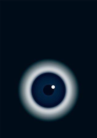 The eye of the darkness is watching you. Video surveillance. Total control over people and modern technology. Humanity is under surveillance.のイラスト素材