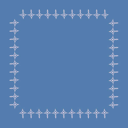 Stylized geometric pattern on a square background. Shape. Ethnic. Design element carpet simplicity. Artのイラスト素材