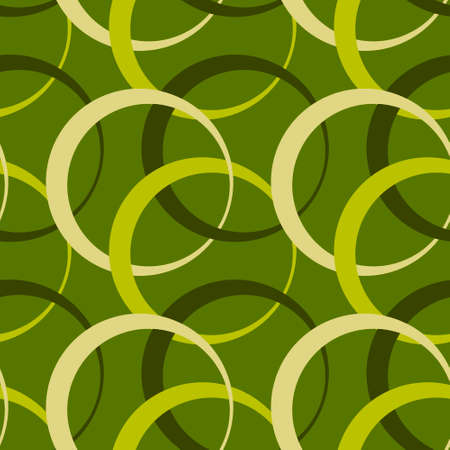 Illustration Seamless pattern on a square background - rings are colored. Design element. Wallpapers, textiles, packaging, background for a website, mobile application or blog. Abstraction. geometry, minimalismのイラスト素材