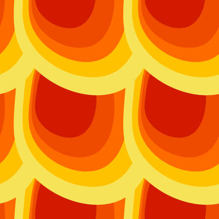Illustration A seamless pattern on a square background - the scales of a fish, mermaid or dragon. Design element for interior items. Wallpapers, textiles, packaging, background for a website, mobile application or blog. fairy tales, texture, volumeのイラスト素材