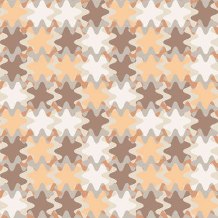 A seamless pattern on a square background is a patchwork mat made of different colored spots. Design...