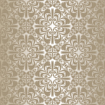 Silver seamless wallpaper のイラスト素材