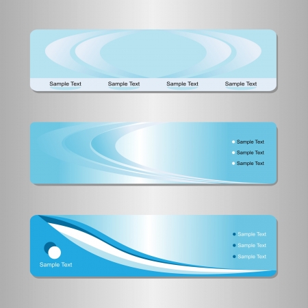 Header or a banner for a website in shades of blueのイラスト素材