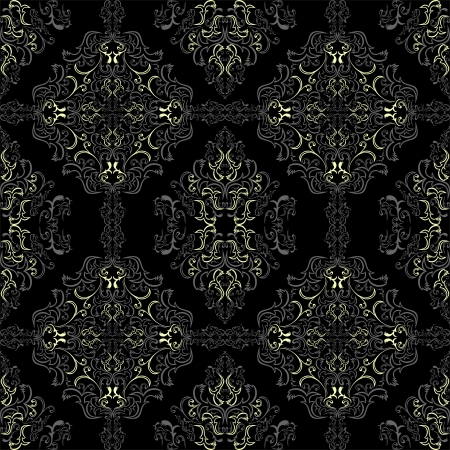 Charcoal retro Wallpaper with white-gray elementsのイラスト素材