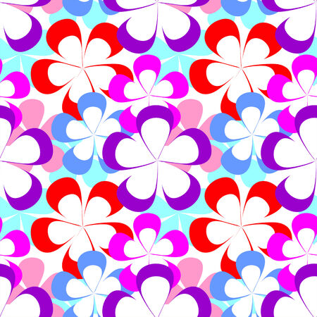 Abstract seamless Pattern with colorful Flowers.の写真素材