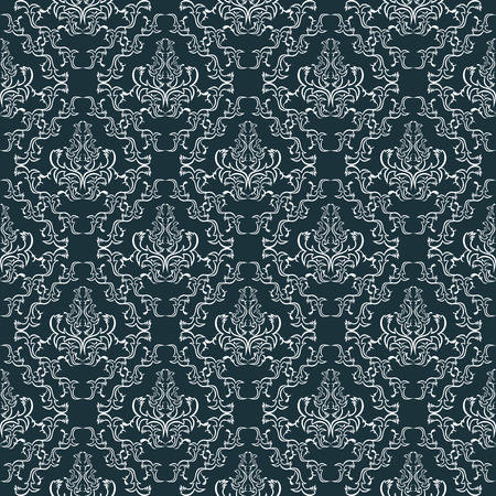 Seamless damask floral Wallpaperのイラスト素材